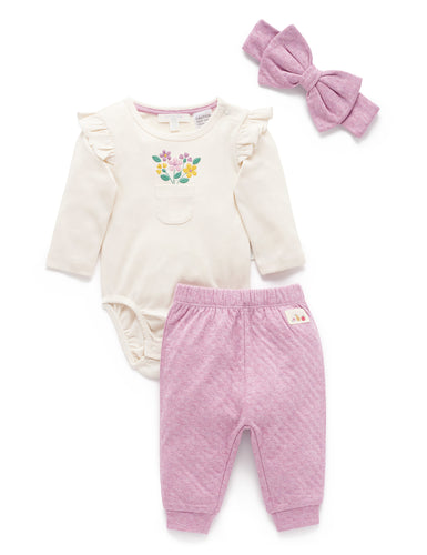 PB25 Lavender Flower 3 Piece Set