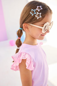 BSB25 Pink Eyelet Tank