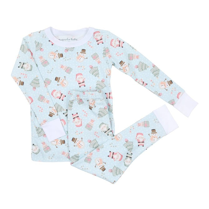 MB24 Blue Sweet Little Christmas PJs