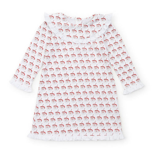 LH24 Madeline Dress in Hot Cocoa Santa