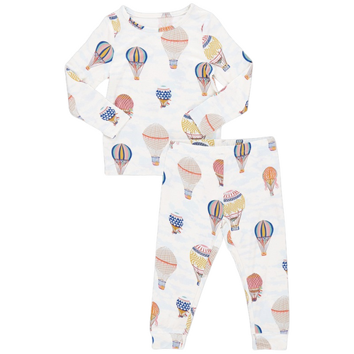 Kids Bamboo PJ Set - Hot Air Balloons