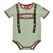 Green Stripe Lausbub Onesie