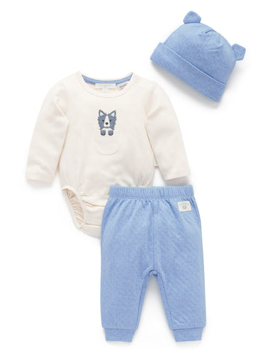 PB25 Blue Doggy 3 Piece Set