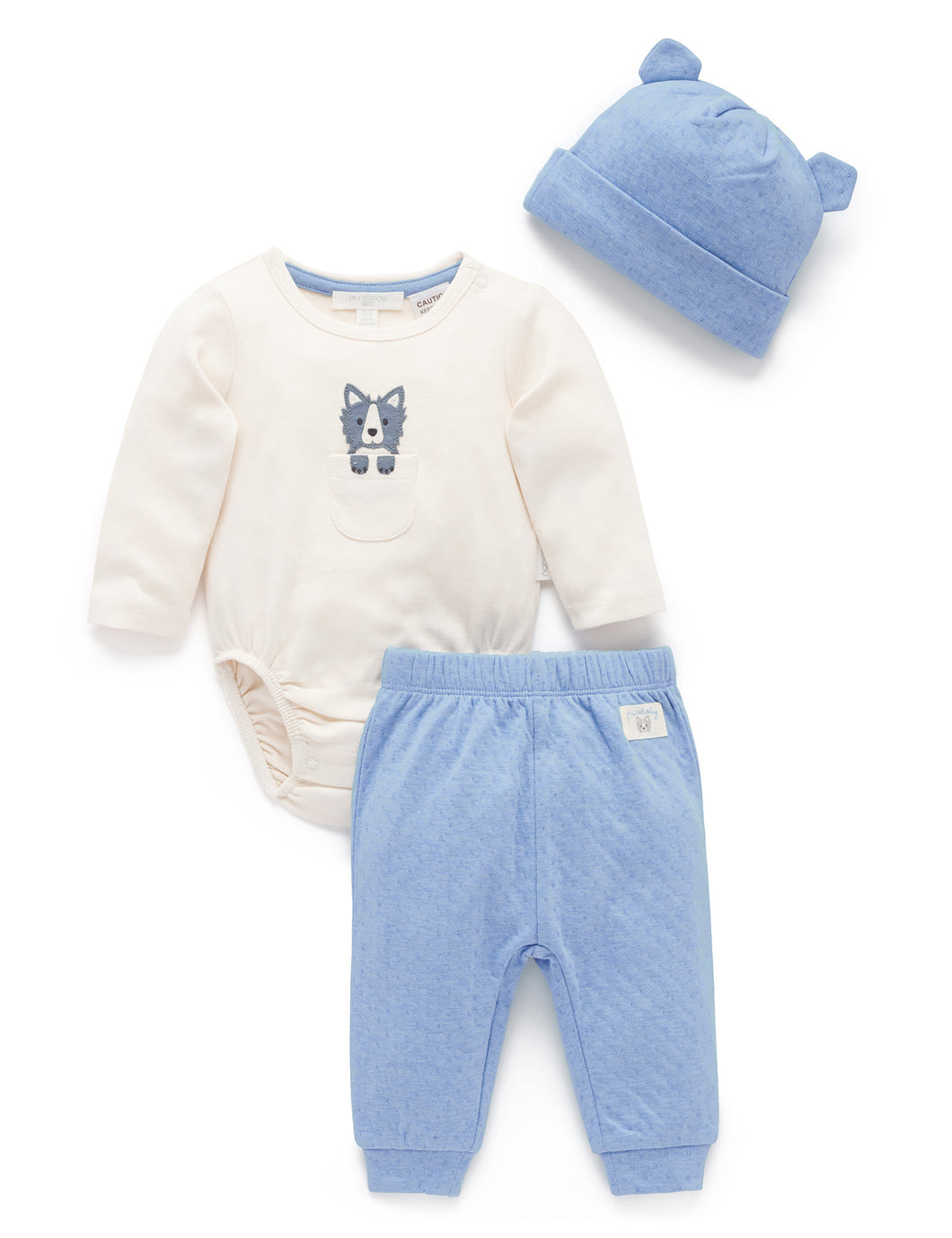 PB25 Blue Doggy 3 Piece Set