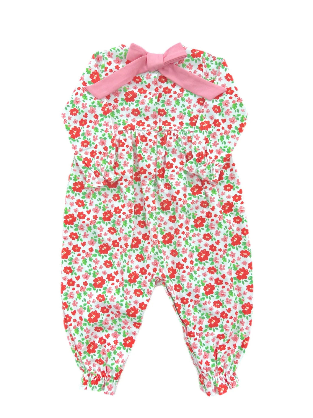 JL24 Red & Pink Floral Isla Long Bubble