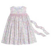 LE25 Cheekwood Floral Simply Smocked Dress