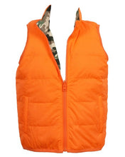 YL24 Reversible Orange Camo Vest