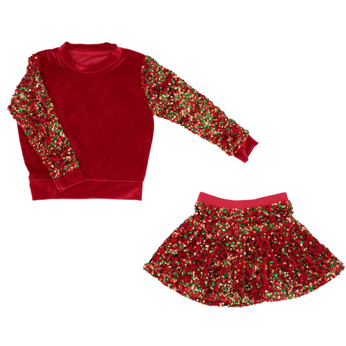 AZ24 Christmas Skort Set