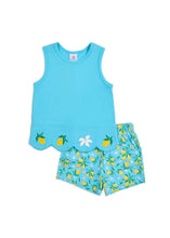 FE25 Scallop Lemon Top with Shorts