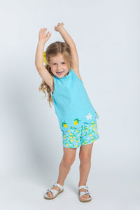 FE25 Scallop Lemon Top with Shorts