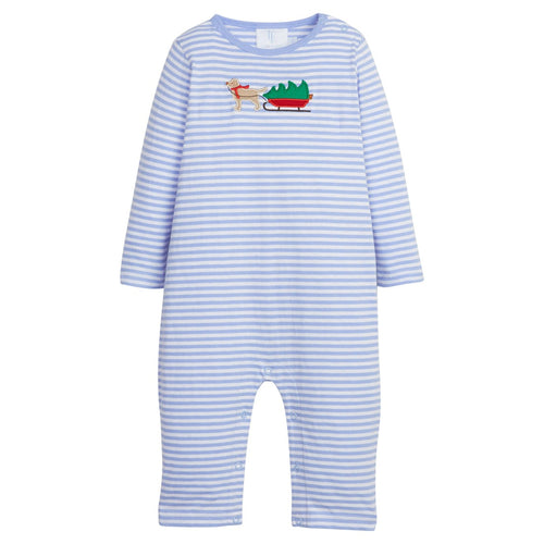 LE24 Holiday Lab Blue Romper