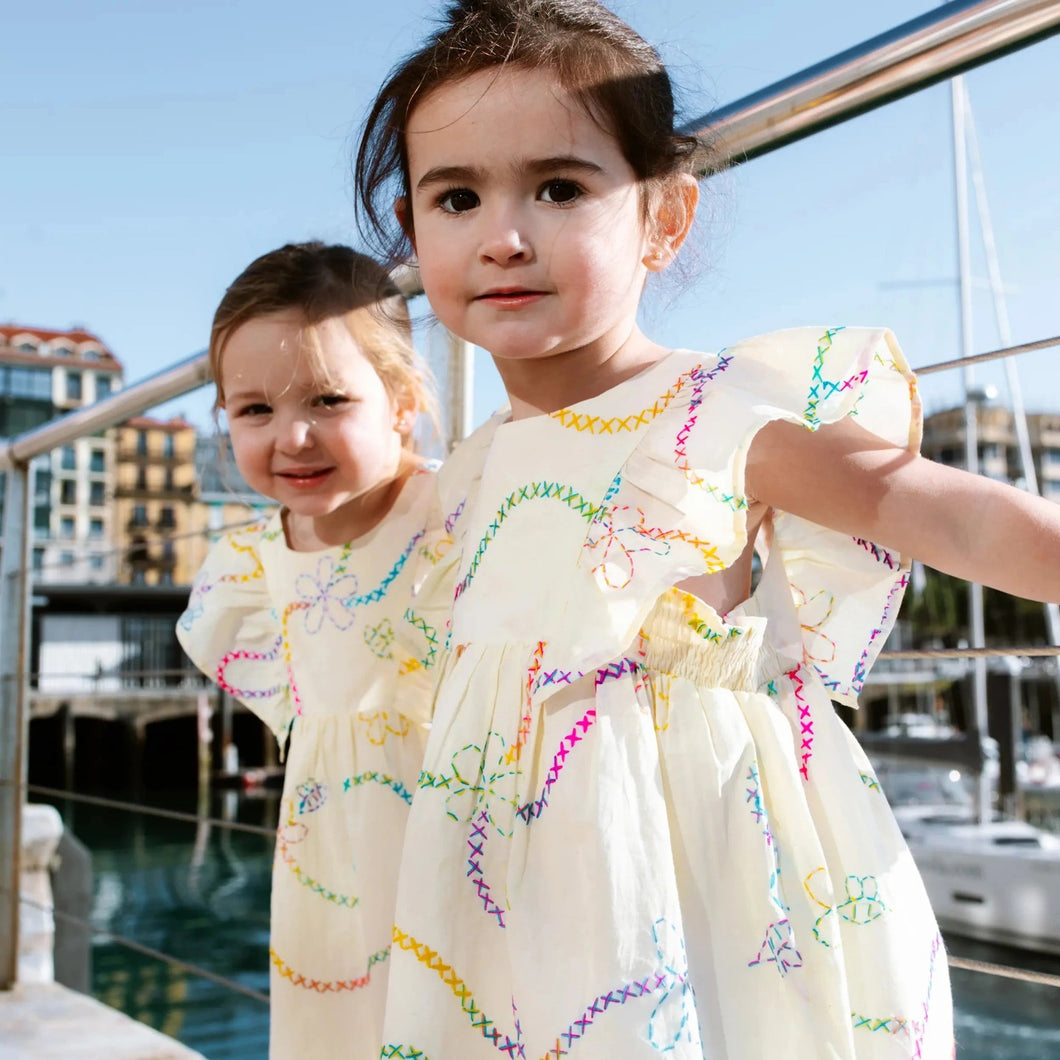 Piglo White Jardin Dress