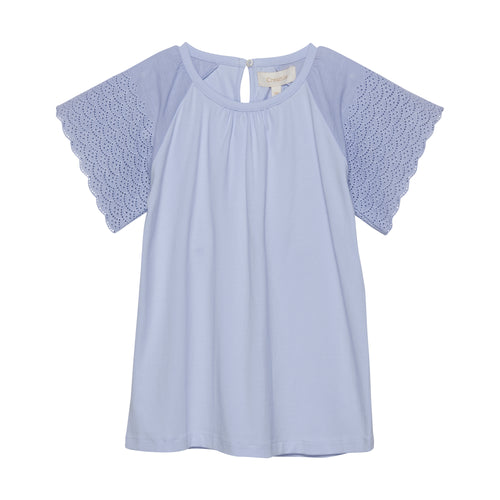 Xenon Blue Lace Sleeve Top