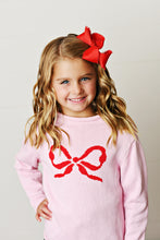 SWB24 Pink with Red Bow Sweater