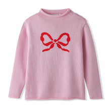 SWB24 Pink with Red Bow Sweater