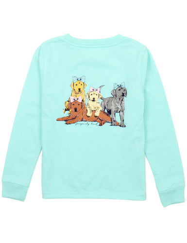 PT25 Girls Puppy Pile Tee