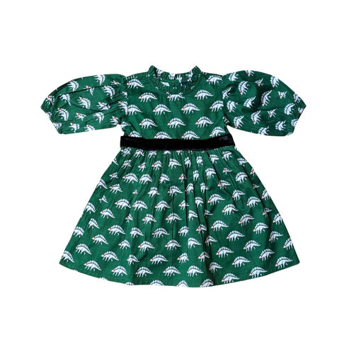 TT25 Santasaurus Puff Sleeve Dress