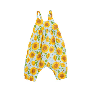 Sunflowers Tie Back Romper