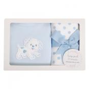 Puppy Onsie and Burp Pad Set