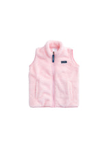 Girl's Pink Sherpa Vest