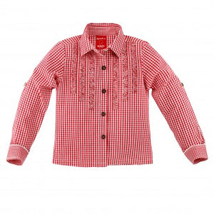 Red Check Trachten Blouse