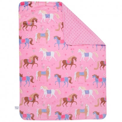 Horses Plush Blanket