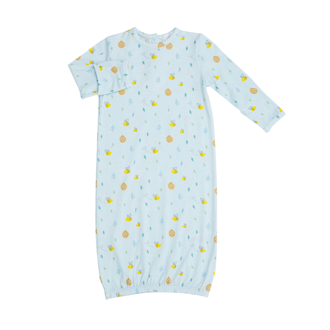 Blue Little Bee Gown