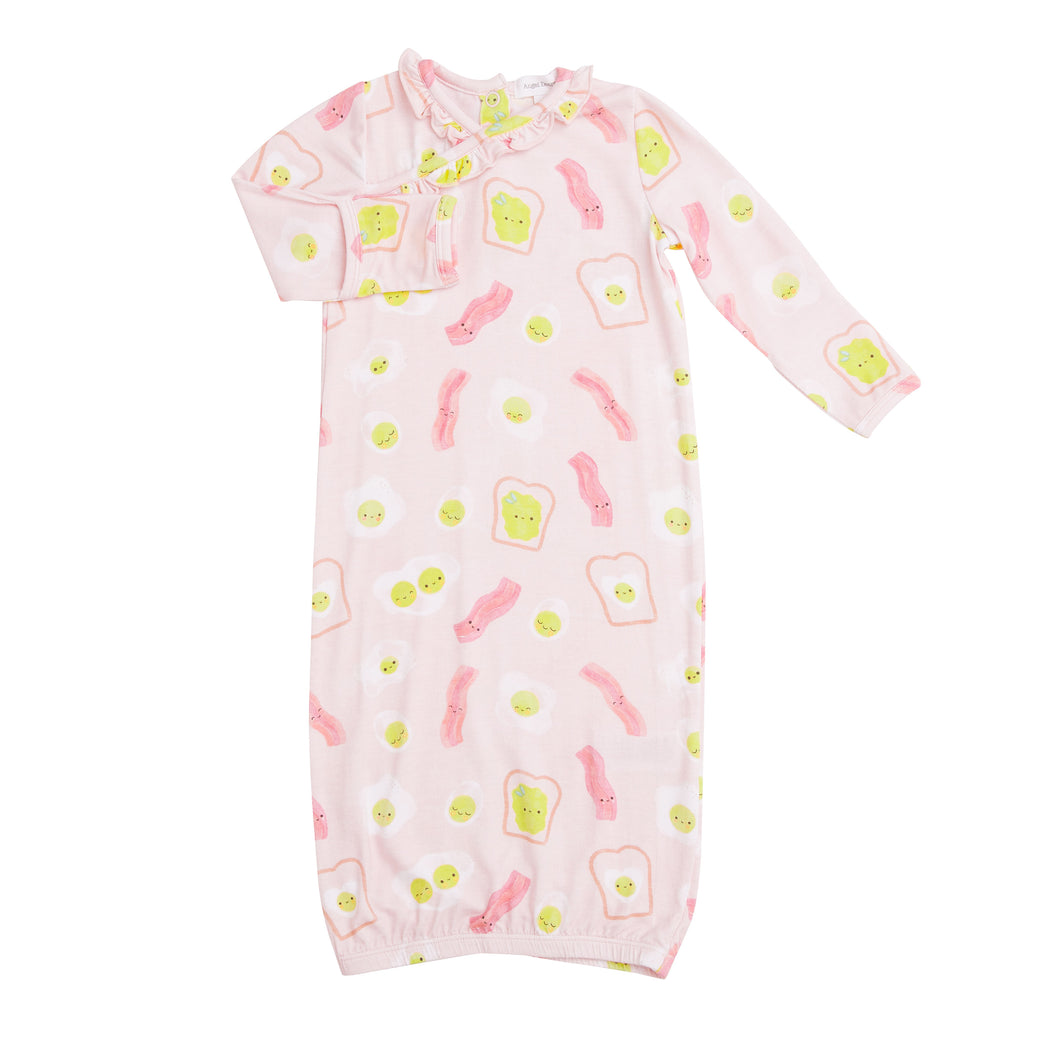 Pink Bacon and Eggs Kimono Gown