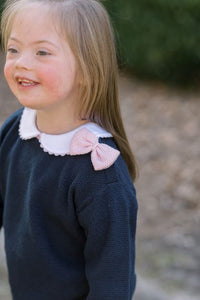 Navy Ashtyn Bow Sweater