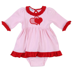 Love Applique Toddler Dress