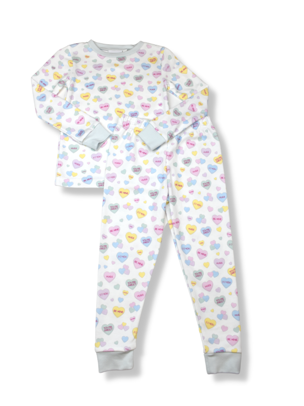 Blue Conversation Heart  PJs