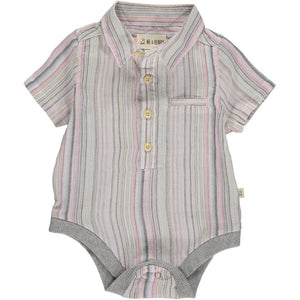 Pink Stripe Helford Onesie