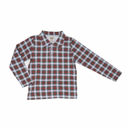 Christmas Plaid Polo