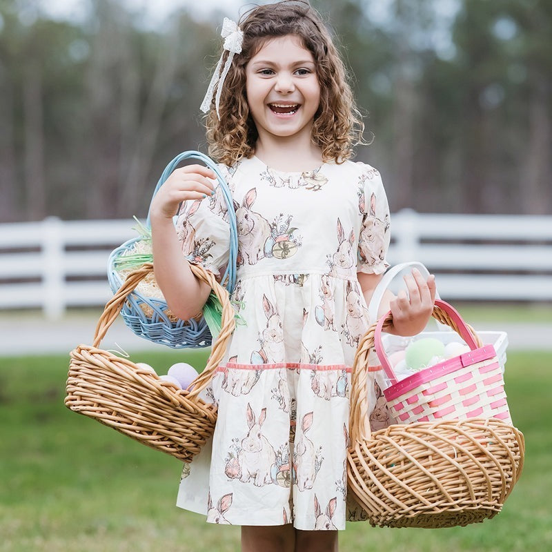 Girls Maribelle Dress in Bunny Friends