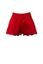 Susie Scallop Shorts Red