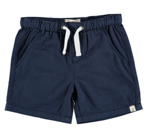 Navy Hugo Twill Shorts