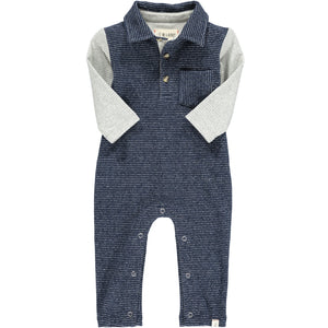Navy Arlington Romper