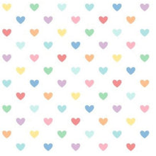 Rainbow Hearts Harper Long Bubble