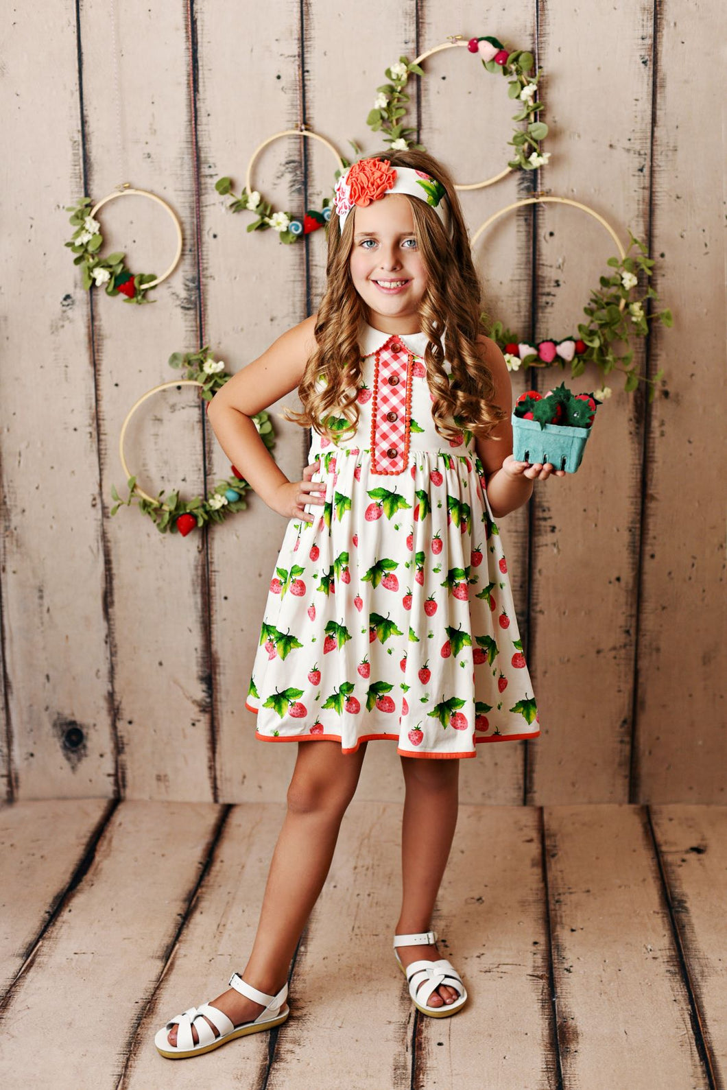 Strawberry Petal Pocket Dress