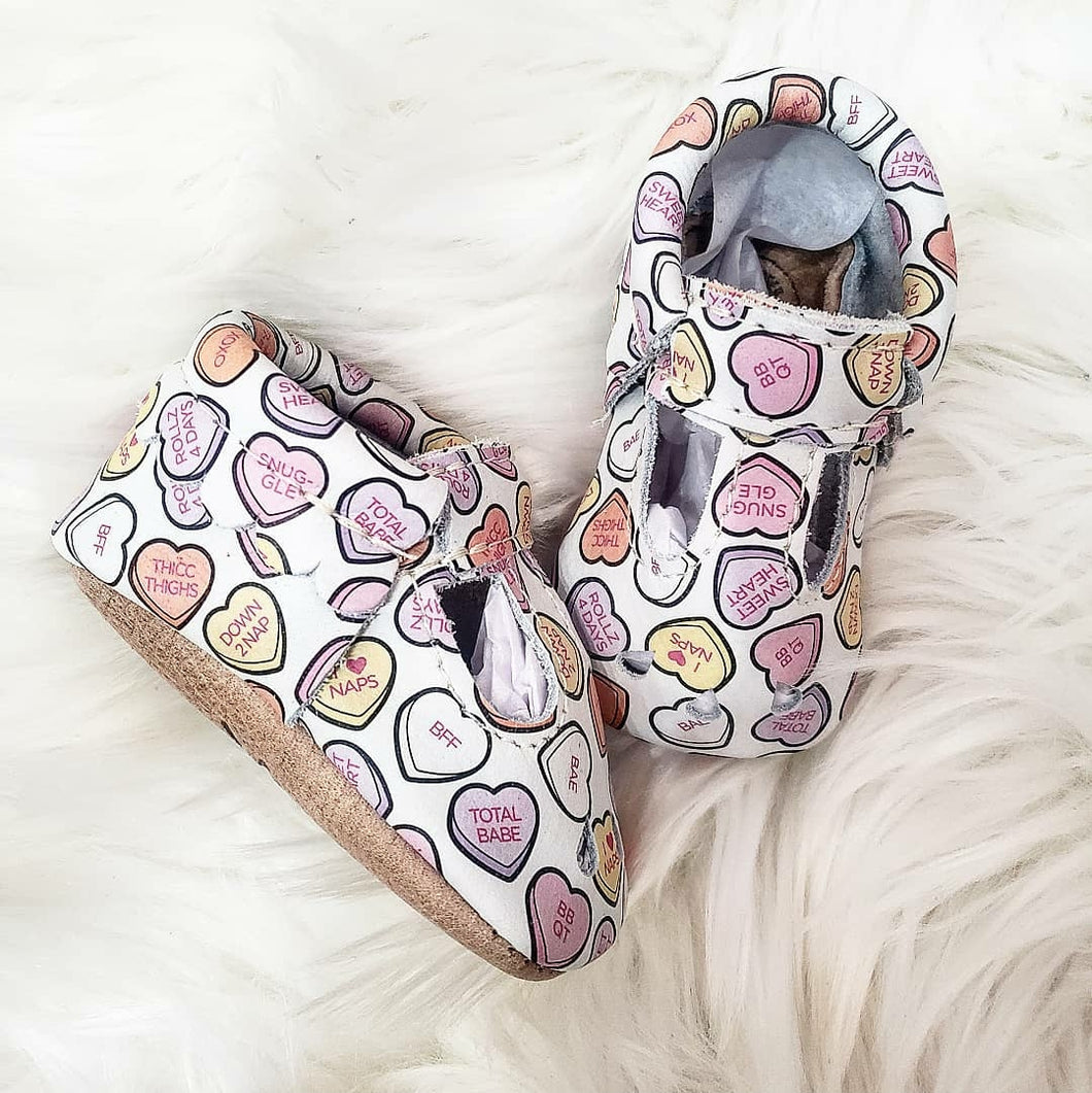 Candy Heart Mary Jane Mocs