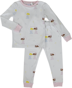 Girl/Pink Trimmed "For This Child I Have Prayed" Pajamas