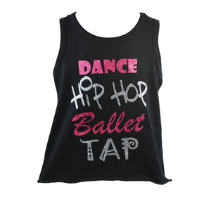 Dance. Hip Hop, Ballet, Tap Mesh Tank