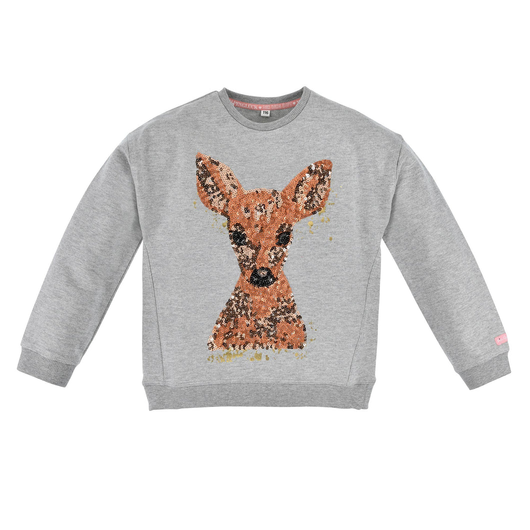 Deer Sequin Sweatshirt