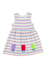 Stripe Knit Dress with Popsicles
