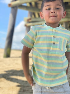 Lemon and Lime Dodger Henley