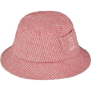 MH24 Coral Seersucker Fisherman Bucket Hat