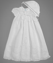 Girl's Scalloped Lace Christening Gown