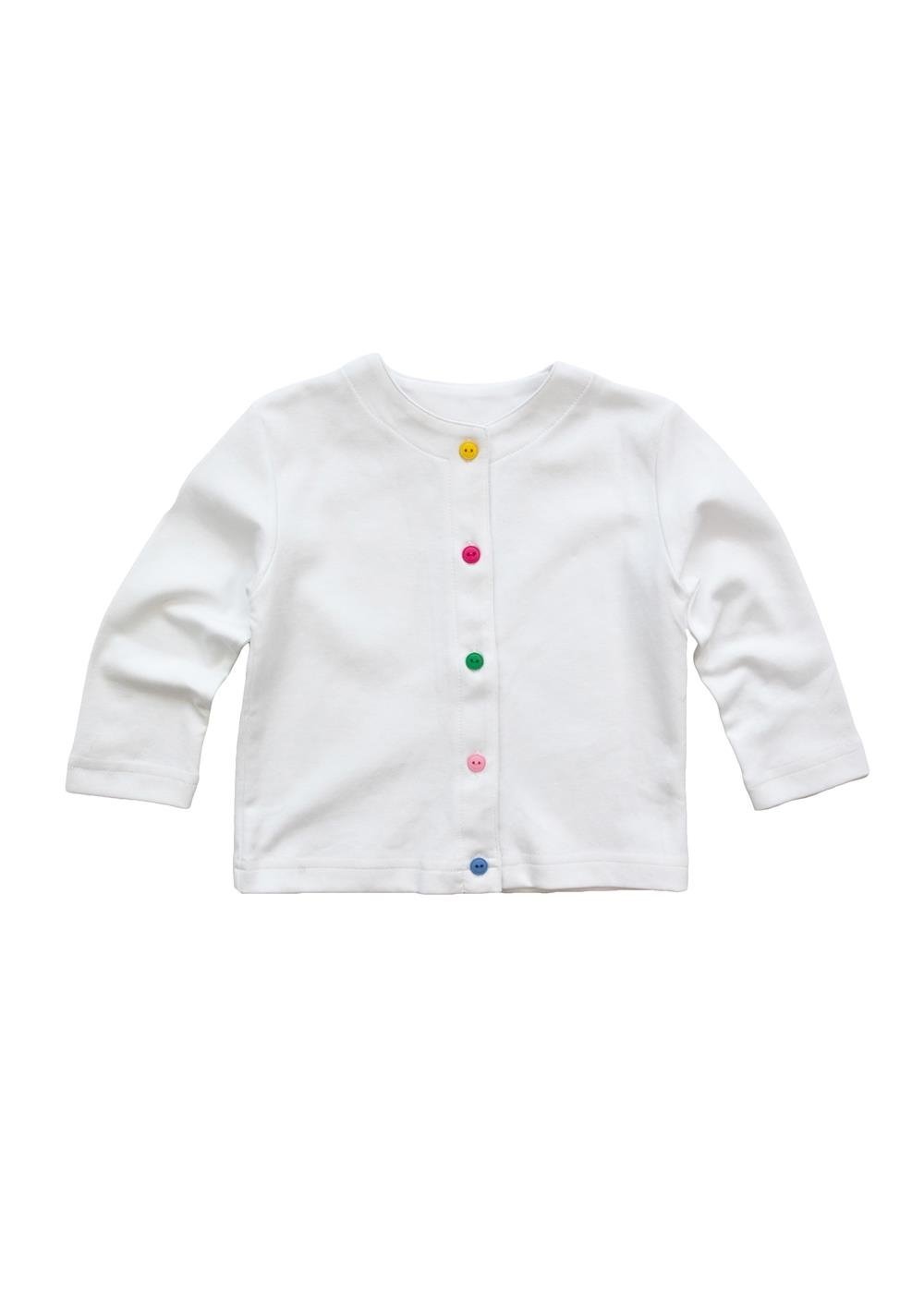 White Cardigan with Multi Buttons
