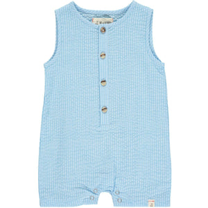 Blue Seersucker Gossan Playsuit