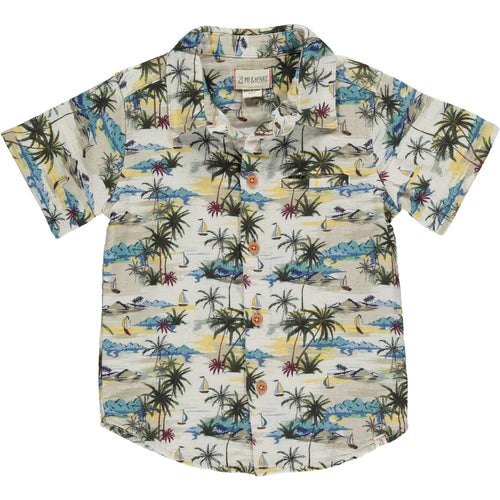 MH24 Maui Cream Hawaiian Shirt